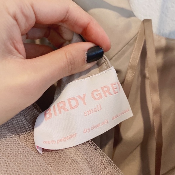 Birdy Grey Chiffon Taupe Bridesmaid Dress - Picture 4 of 5